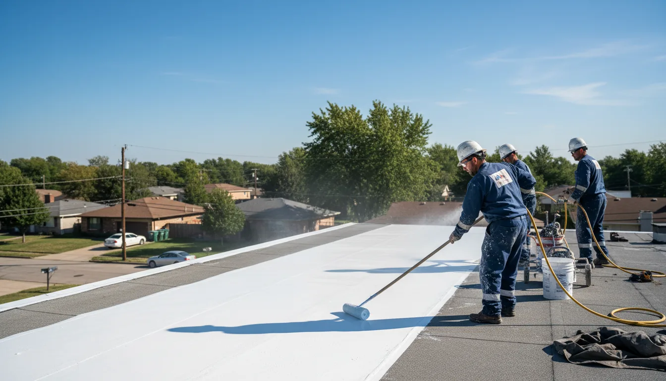 Commercial roof coating in Gravette, AR near me